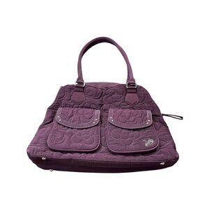 Vera Bradley Womens Purple Quilted Medium Shoulder handbag medium SKU 8577